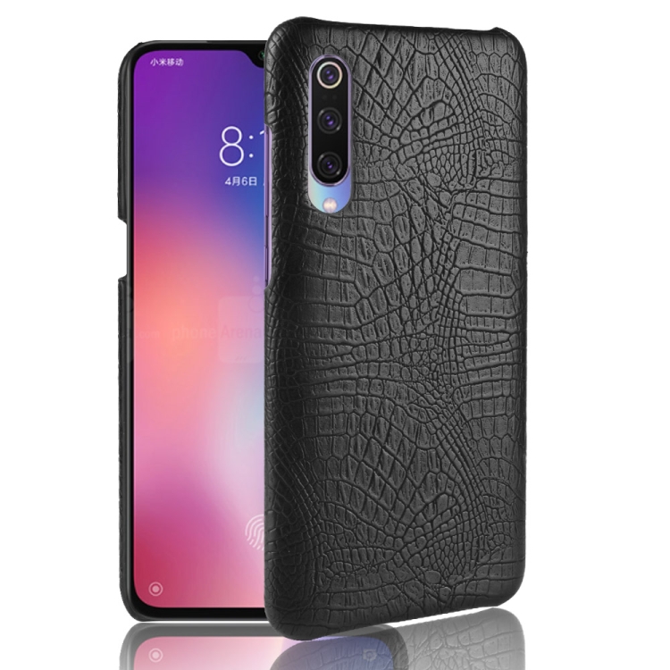 

For Xiaomi Mi 9 Pro Shockproof Crocodile Texture PC + PU Case(Black)
