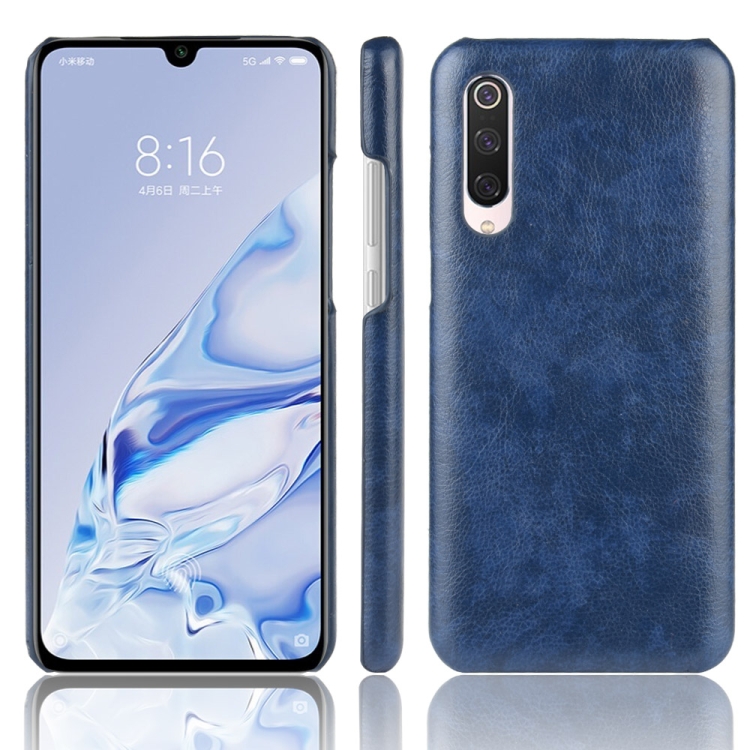 

For Xiaomi Mi 9 Pro Shockproof Litchi Texture PC + PU Case(Blue)