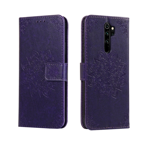 

For Xiaomi Redmi Note8 Pro Embossed Kaleidoscope Flower Horizontal Flip Leather Case with Holder & Card Slots & Wallet(Purple)