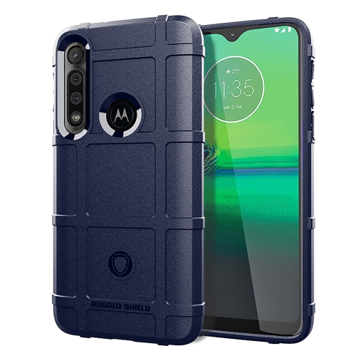 

For Moto G8 Play Full Coverage Shockproof TPU Case(Blue)