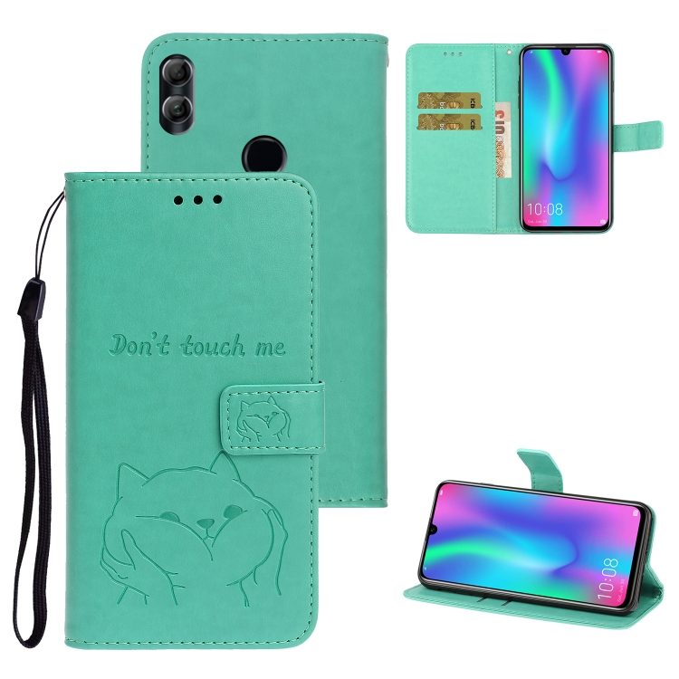 

For Huawei Honor 10 Lite Chai Dog Pattern Horizontal Flip Leather Cover With Bracket & Card Slot & Wallet & Lanyard(Green)