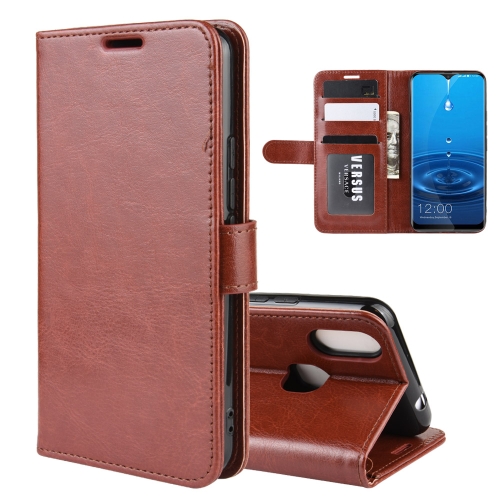 

For Leangoo M13 R64 Texture Single Fold Horizontal Flip Leather Case with Holder & Card Slots & Wallet(Brown)