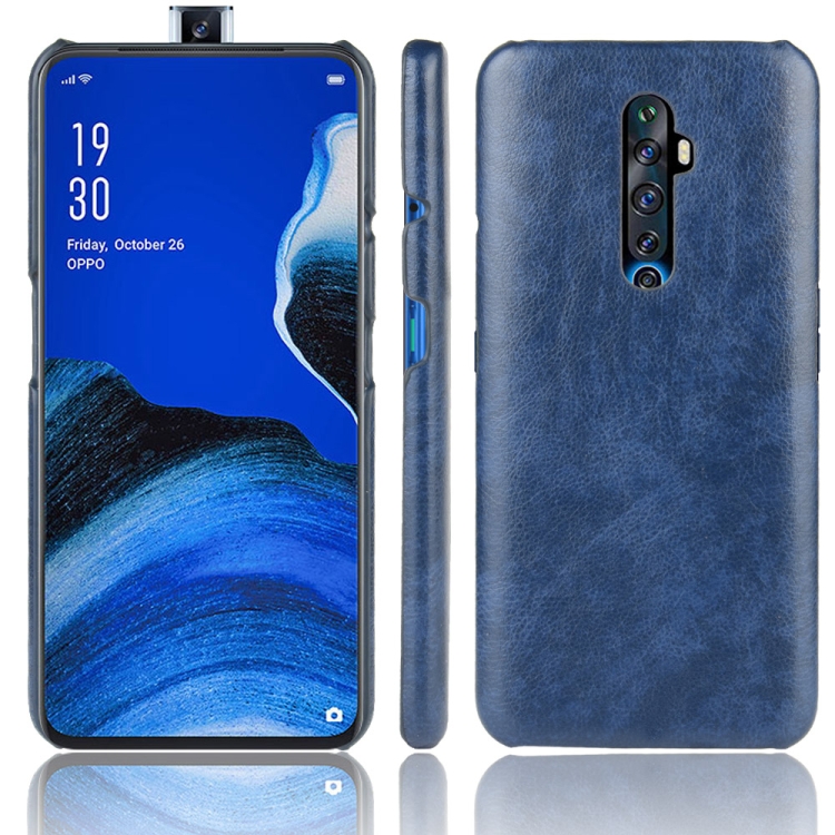 

For Oppo Reno2 Z/2F Shockproof Litchi Texture PC + PU Case(Blue)