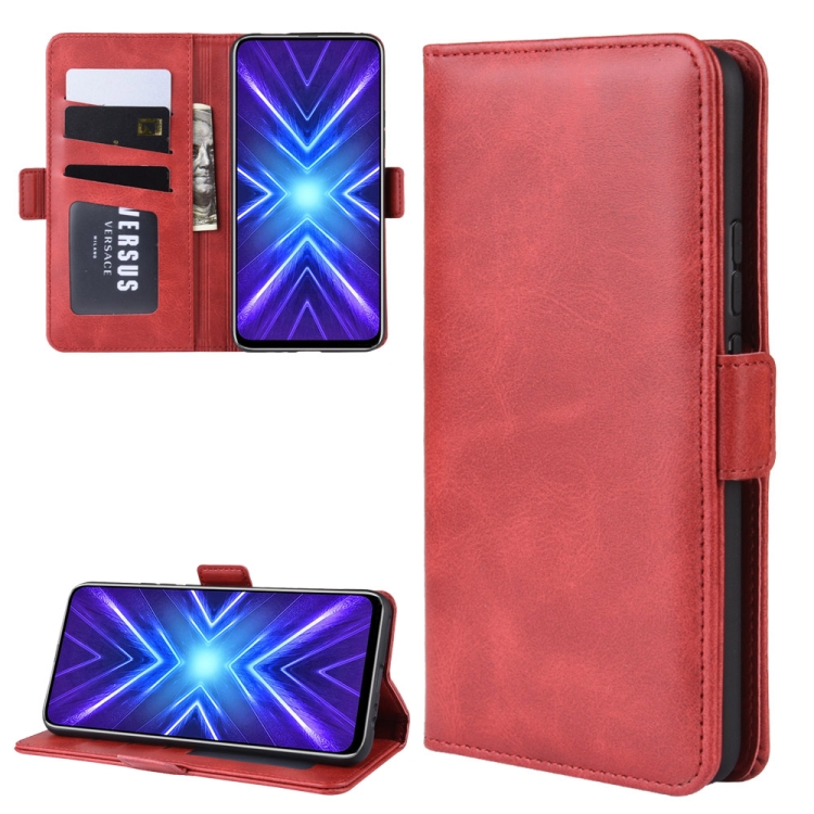 

For Huawei Honor 9X Fingerprint Version Wallet Stand Leather Cell Phone Case with Wallet & Holder & Card Slots(Red)