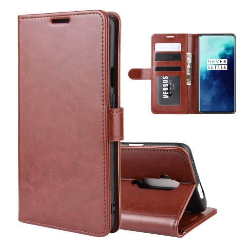 

For OnePlus 7T Pro R64 Texture Single Fold Horizontal Flip Leather Case with Holder & Card Slots & Wallet(Brown)