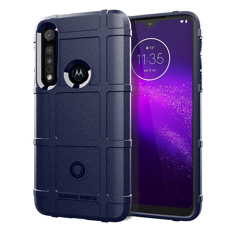 

For Moto One Macro Full Coverage Shockproof TPU Case(Blue)