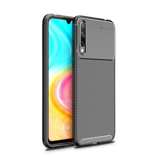 

For Huawei Honor 20 Lite Beetle Series Carbon Fiber Texture Shockproof TPU Case(Black)