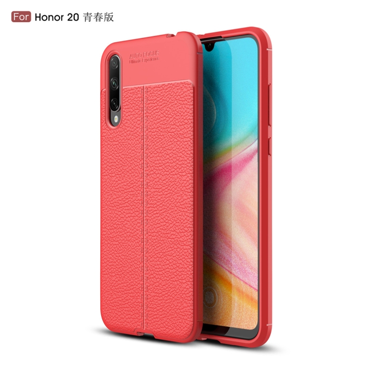 

For Huawei Honor 20 Lite Litchi Texture TPU Shockproof Case(Red)