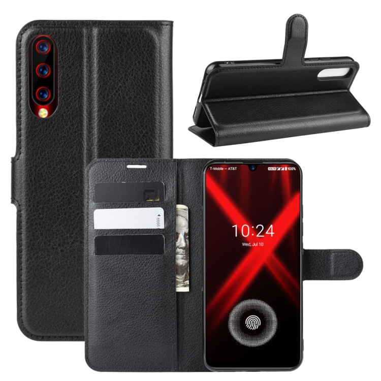 

For Umidigi X Litchi Texture Horizontal Flip Leather Case with Wallet & Holder & Card Slots(Black)