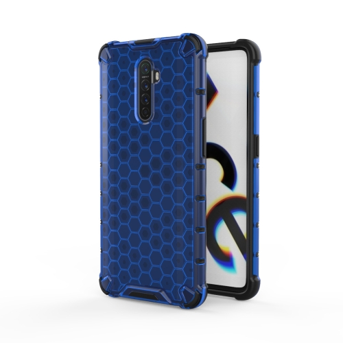 

For Oppo Reno Ace Shockproof Honeycomb PC + TPU Case(Blue)