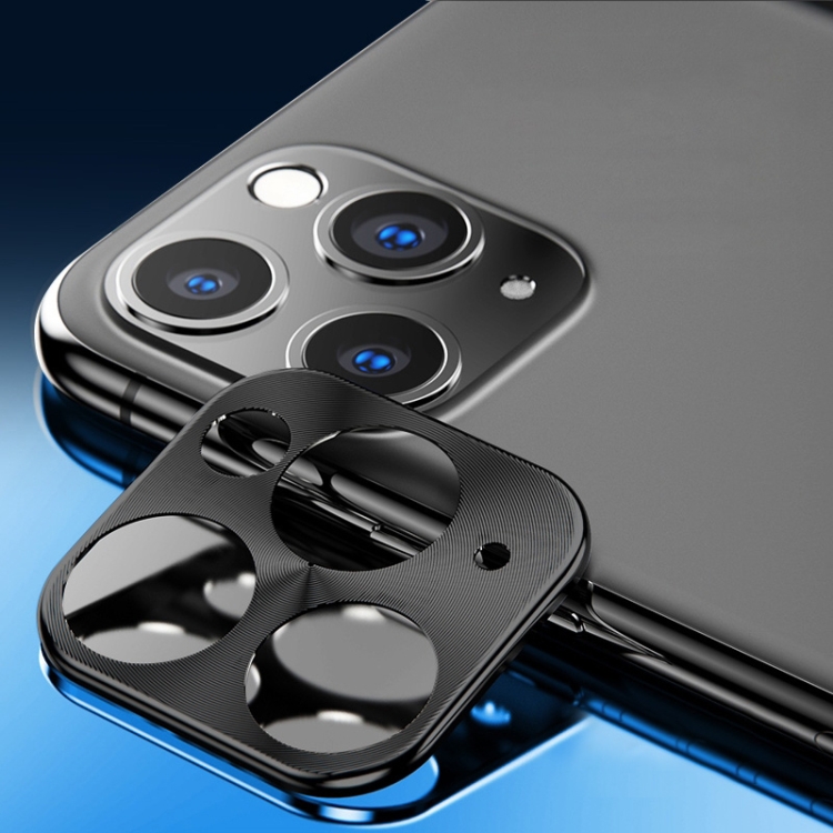 

ENKAY Hat-prince Rear Camera Lens Metal Protection Cover for iPhone 11 Pro / 11 Pro Max(Black)