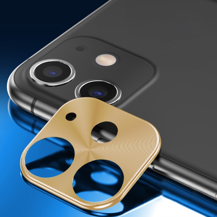 

ENKAY Hat-prince Rear Camera Lens Metal Protection Cover for iPhone 11(Gold)