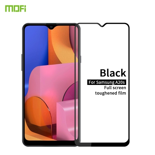 

For Galaxy A20S MOFI 9H 2.5D Full Screen Tempered Glass Film(Black)