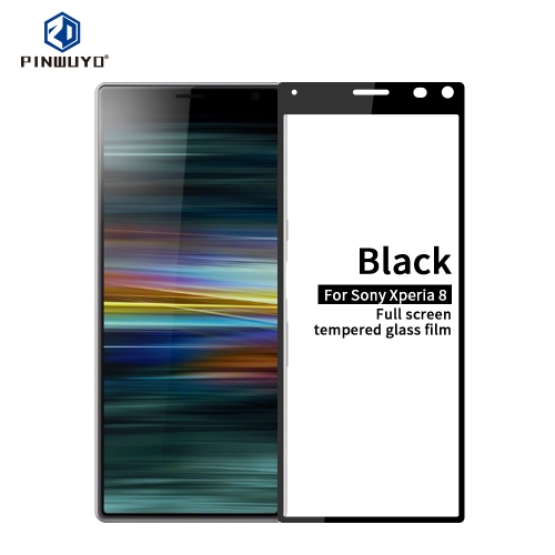 

For Sony Xperia 8 PINWUYO 9H 2.5D Full Screen Tempered Glass Film(Black)