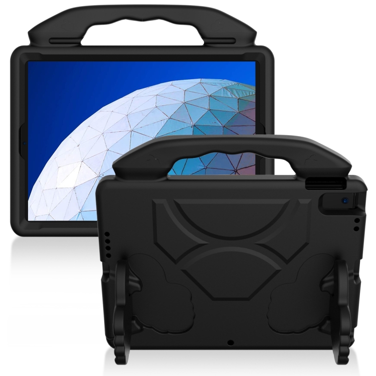 

For iPad Air3 10.5 inch EVA Flat Anti Falling Protective Shell with Thumb Bracket(Black)