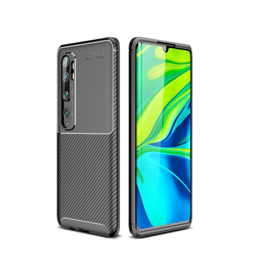 

For Xiaomi Mi CC9 Pro / Note 10 Beetle Series Carbon Fiber Texture Shockproof TPU Case(Black)