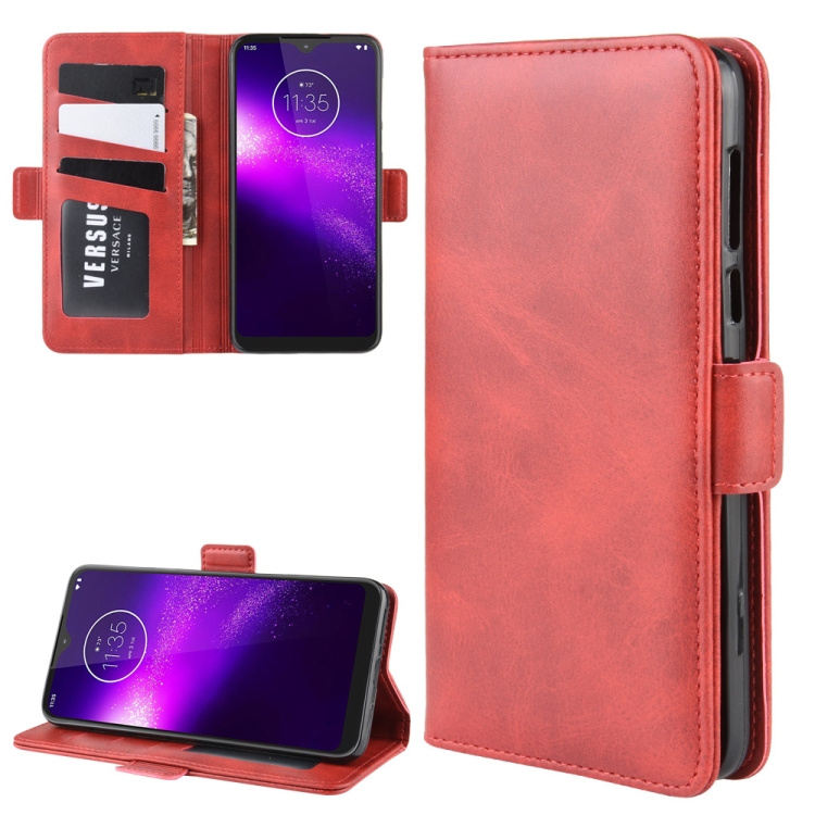 

For Motorola One Macro / G8 Play Wallet Stand Leather Cell Phone Case with Wallet & Holder & Card Slots(Red)