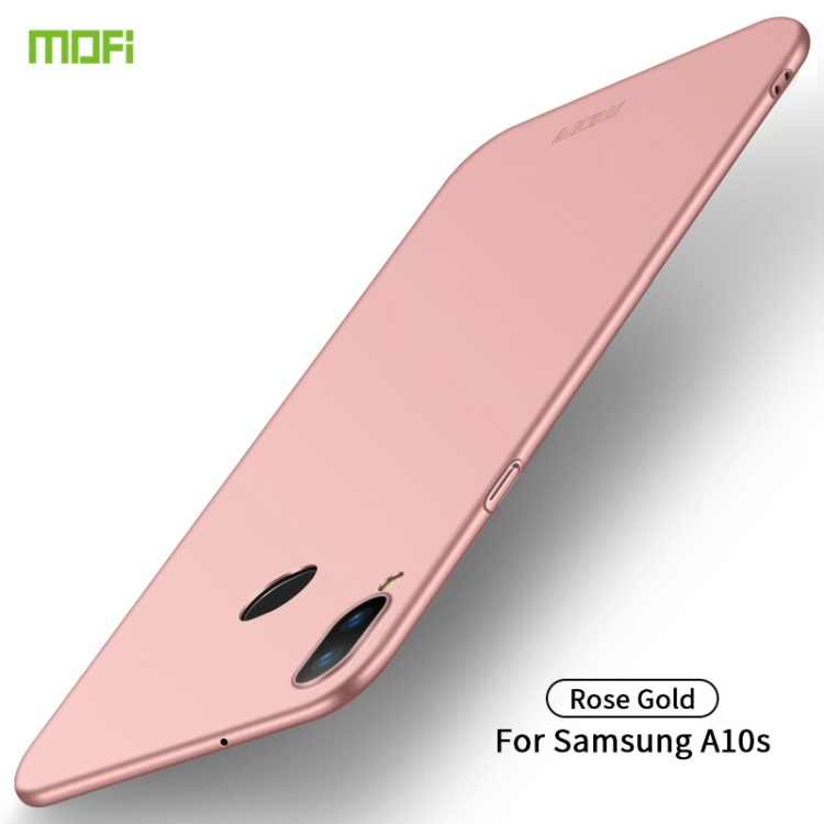 

For Galaxy A10S MOFI Frosted PC Ultra-thin Hard Case(Rose gold)