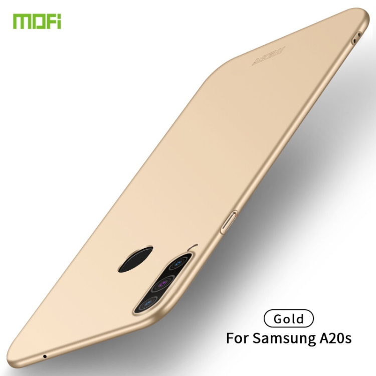 

For Galaxy A20S MOFI Frosted PC Ultra-thin Hard Case(Gold)