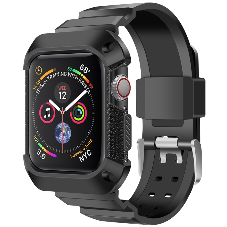 

For Apple Watch 5 / 4 Generations 40mm Universal Integrated Electroplating Strap(Black)
