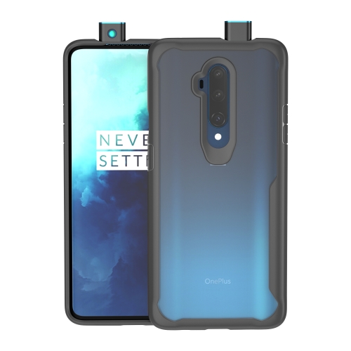 

For OnePlus 7T Pro Transparent PC + TPU Full Coverage Shockproof Protective Case(Black)