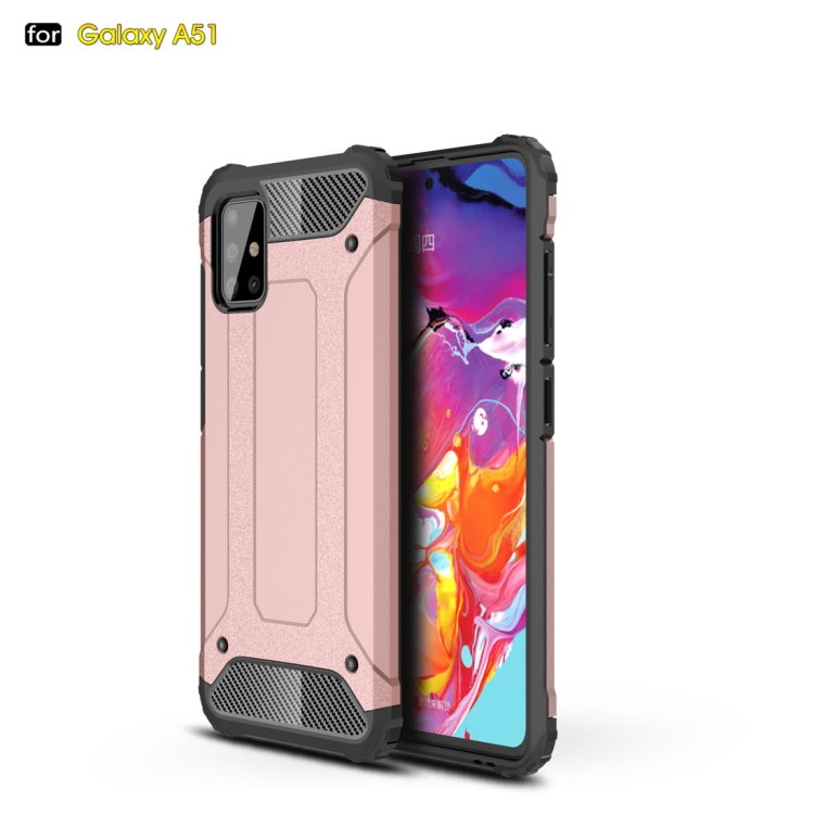 

For Galaxy A51 Magic Armor TPU + PC Combination Case(Rose Gold)