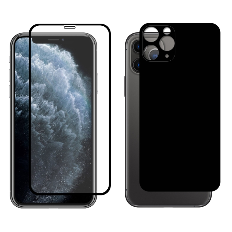 

For iPhone 11 Pro ENKAY Hat-prince Full Glue 0.26mm 9H 2.5D Front Tempered Glass Full Coverage Film and Black Film with Camera Lens Protector Function(Black)