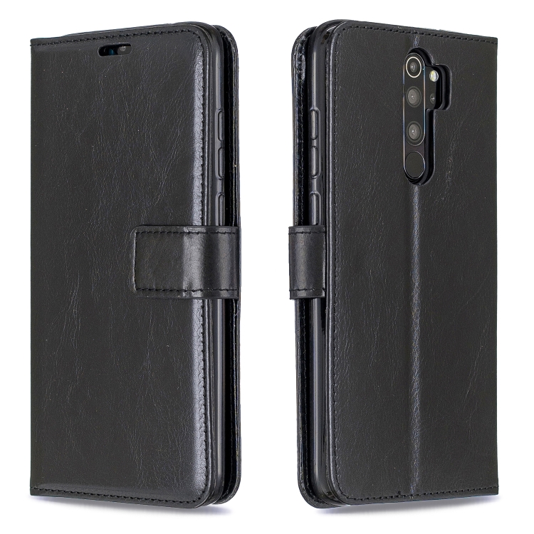 

For Xiaomi Redmi Note 8 Pro Crazy Horse Texture Horizontal Flip Leather Case with Holder & Card Slots & Wallet & Photo Frame(Black)