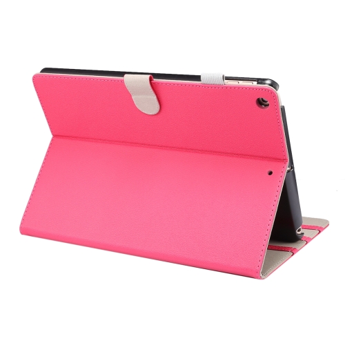 

For iPad 10.2 (2019) ENKAY Stand Folio Cover Leather Smart Case with Auto Sleep / Wake-up Function(Rose)