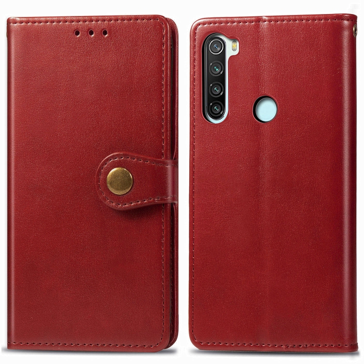 

For Xiaomi Note 8T ENKAY Hat-Prince Litchi Texture Horizontal Flip Leather Case with Card Slots(Red)