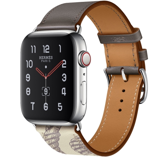 

For Apple Watch 3 / 2 / 1 Generation 38mm Universal Silk Screen Psingle-ring Watchband(Gray)