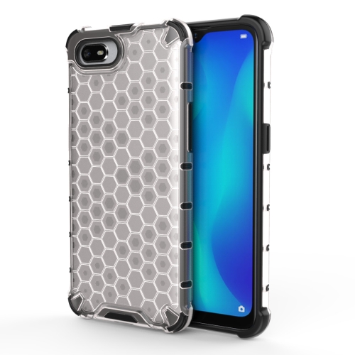 

For OPPO Realme C2 Shockproof Honeycomb PC + TPU Case(White)