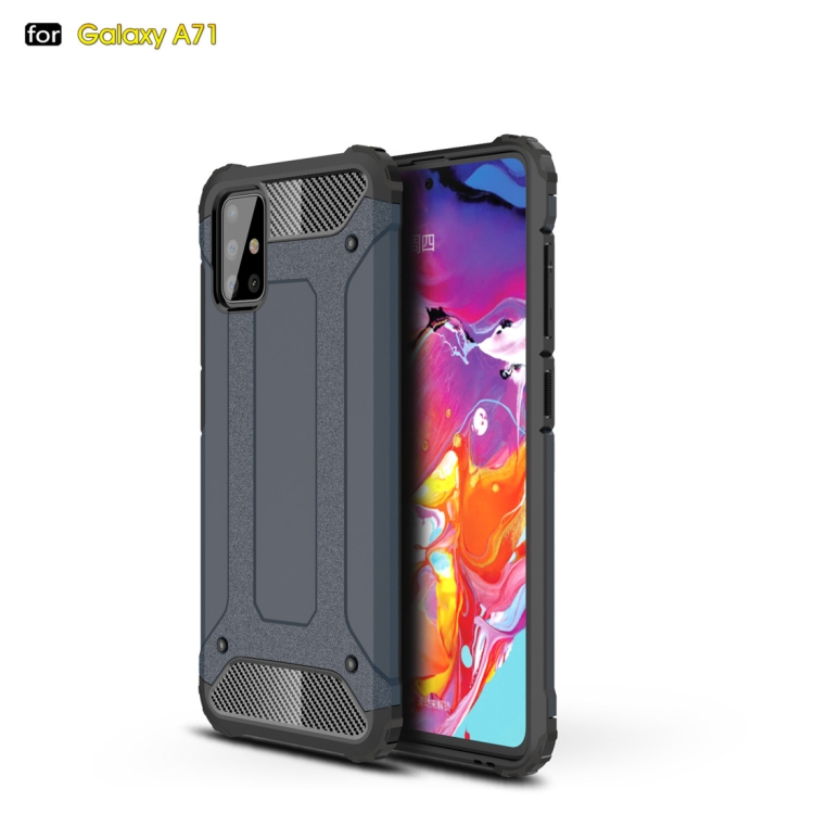 

For Galaxy A71 Magic Armor TPU + PC Combination Case(Navy Blue)