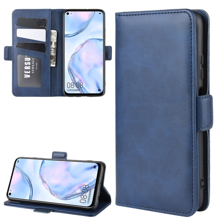 

For Huawei Nova 6 SE Dual-side Magnetic Buckle Horizontal Flip Leather Case with Holder & Card Slots & Wallet(Dark Blue)