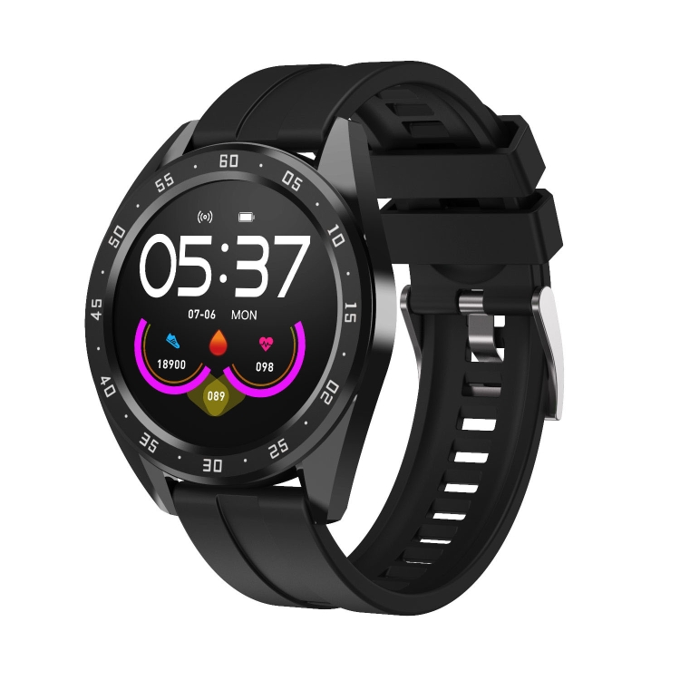 

X10 1.3inch IPS Color Screen Smart Watch IP67 Waterproof,Silicone Watchband,Support Call Reminder /Heart Rate Monitoring/Blood Pressure Monitoring/Blood Oxygen Monitoring(Black)