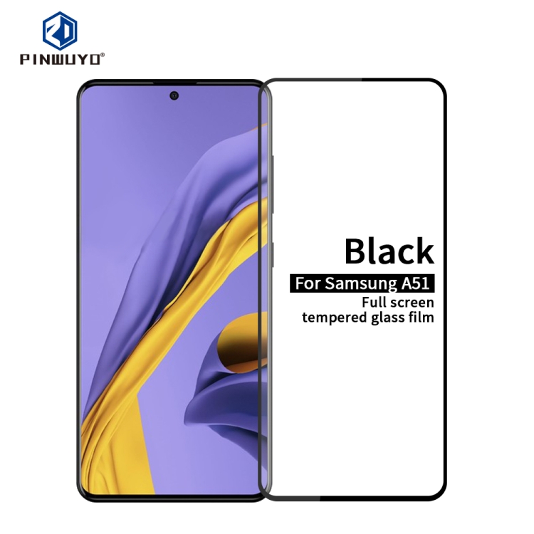 

For Galaxy A51 PINWUYO 9H 2.5D Full Screen Tempered Glass Film(Black)