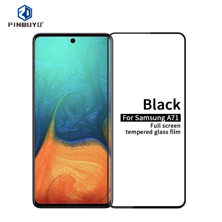 

For Galaxy A71 PINWUYO 9H 2.5D Full Screen Tempered Glass Film(Black)