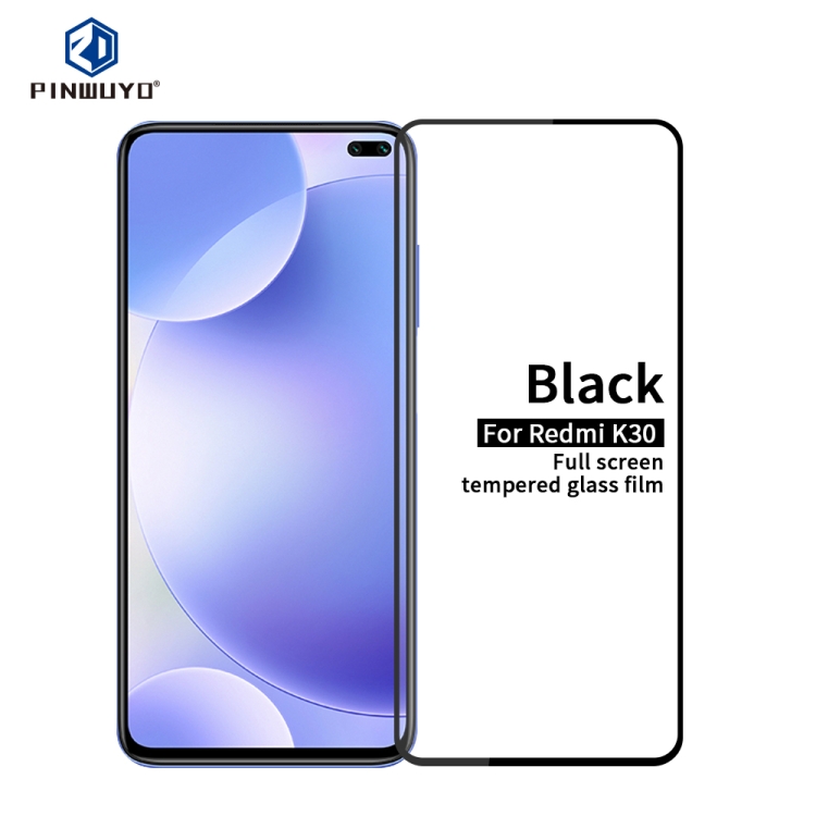 

For Xiaomi Redmi K30 PINWUYO 9H 2.5D Full Screen Tempered Glass Film(Black)