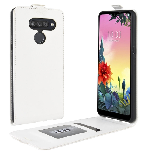 

For LG K50S R64 Texture Single Vertical Flip Leather Protective Case with Card Slots & Photo Frame(White)