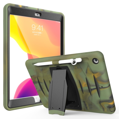 

For Galaxy Tab S6 10.5 T860/T865/T867 2019 360 Degree Rotation PC + Silicone Protective Case with Holder & Hand-strap(Camouflage)