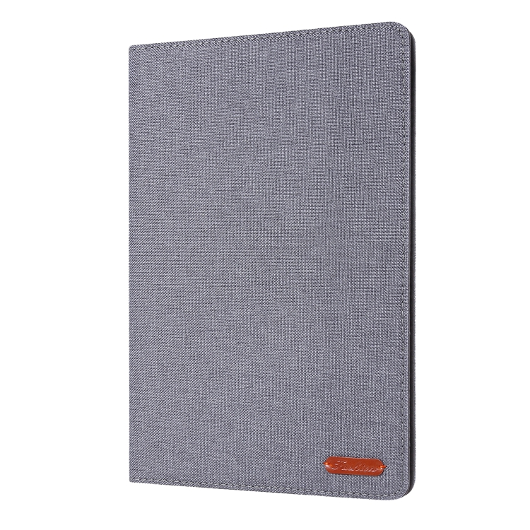 

For iPad 10.2 Cloth Style TPU Flat Protective Shell(Gray)