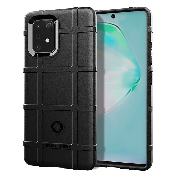 

For Galaxy A91 Full Coverage Shockproof TPU Case(Black)