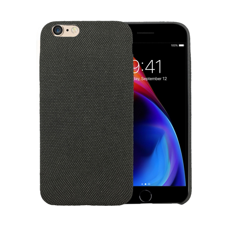 

For iPhone 6/6s Fabric Style TPU Protective Shell(Black)