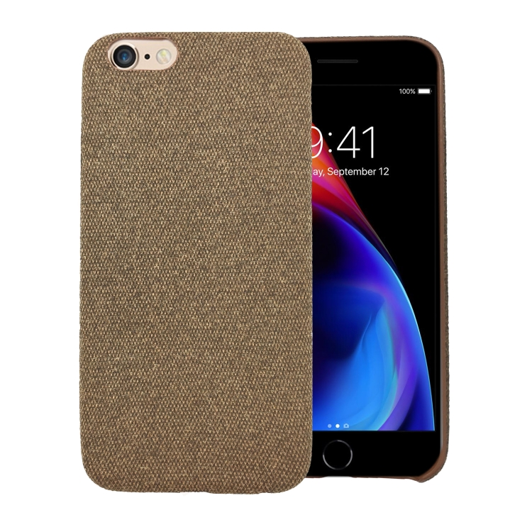 

For iPhone 6Plus/6SPlus Fabric Style TPU Protective Shell(Brown)