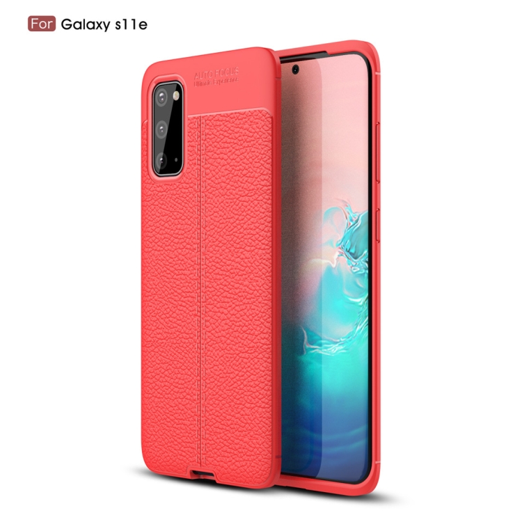 

For Galaxy S11e Litchi Texture TPU Shockproof Case(Red)