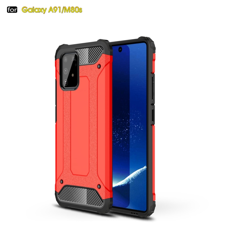 

For Galaxy A91 / M80s Magic Armor TPU + PC Combination Case(Red)