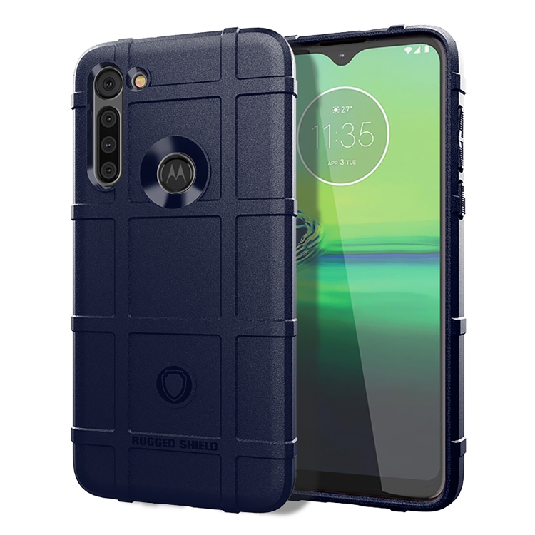 

For Motorola Moto G8 Power Full Coverage Shockproof TPU Case(Blue)