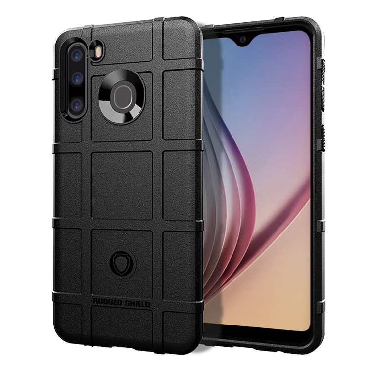 

For Galaxy A21 Full Coverage Shockproof TPU Case(Black)