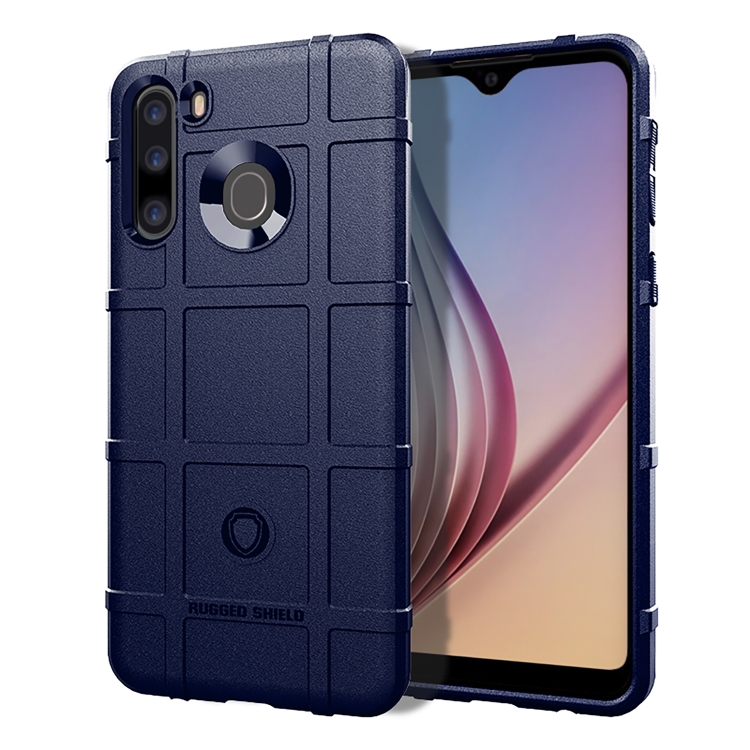 

For Galaxy A21 Full Coverage Shockproof TPU Case(Blue)