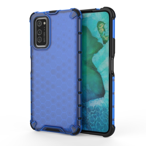 

For Galaxy S20+ Shockproof Honeycomb PC + TPU Case(Blue)